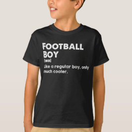 Fotboll Boy Funny Definition Football Älskare T Shirt