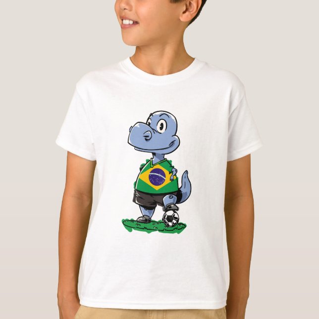 Fotboll - Brasilien T Shirt (Framsida)