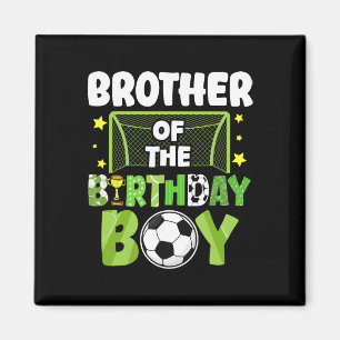 Fotboll Bror Födelsedags Pojke Party Fotboll Famil Magnet