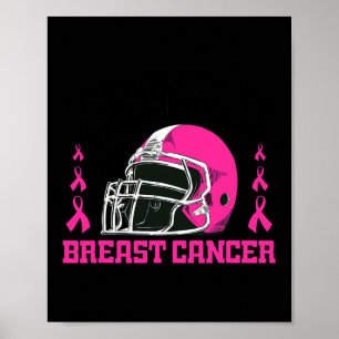 Fotboll Bröstcancer Medvetenhet Rosa Band Pojkar Poster