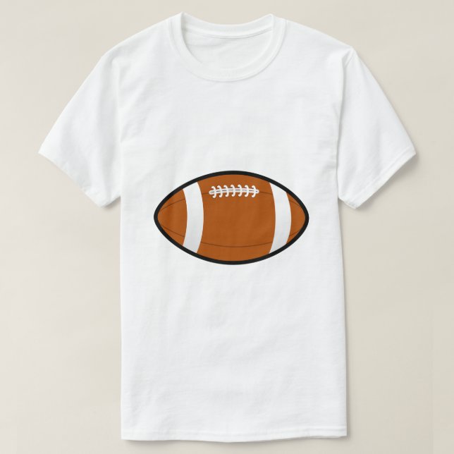 Fotboll Brun Grisfläsk T Shirt (Design framsida)