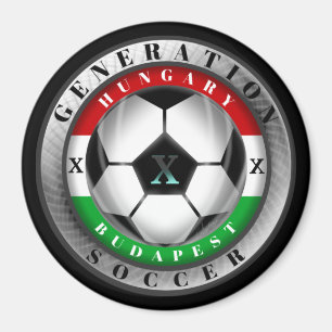 Fotboll Budapest Ungern Generation X Magnet