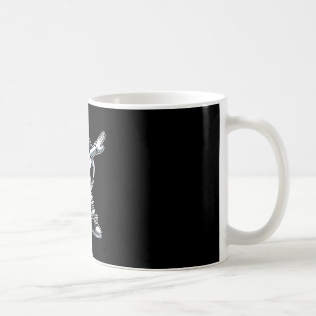 Fotboll Byll Dabbing Rolig Fotbollsspelare Fotboll Kaffemugg (Höger)