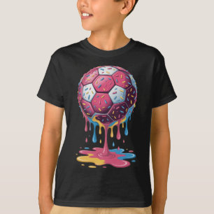 Fotboll Byll Drip Glass Drip Män Kvinnor Spel Soc T Shirt