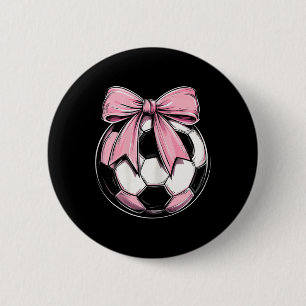Fotboll Byll Rosa Coquette Bow Dainty Band Flickor Knapp