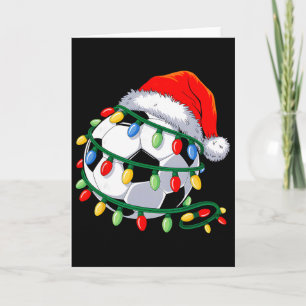 Fotboll Byll Santa Hatt Män Kvinnor Jul Fotboll X Kort
