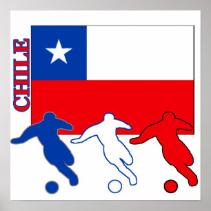 Fotboll Chile Poster