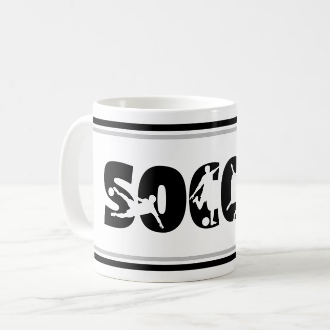 Fotboll Coffee Mug Kaffemugg (Framsida vänster)