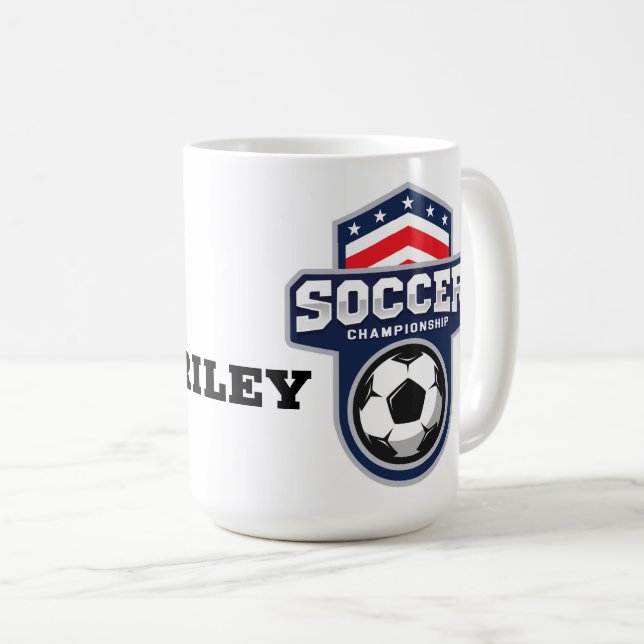 Fotboll Coffee Mug Kaffemugg (Framsida höger)