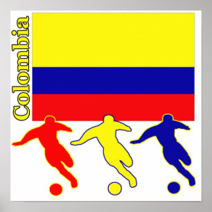 Fotboll Colombia Poster
