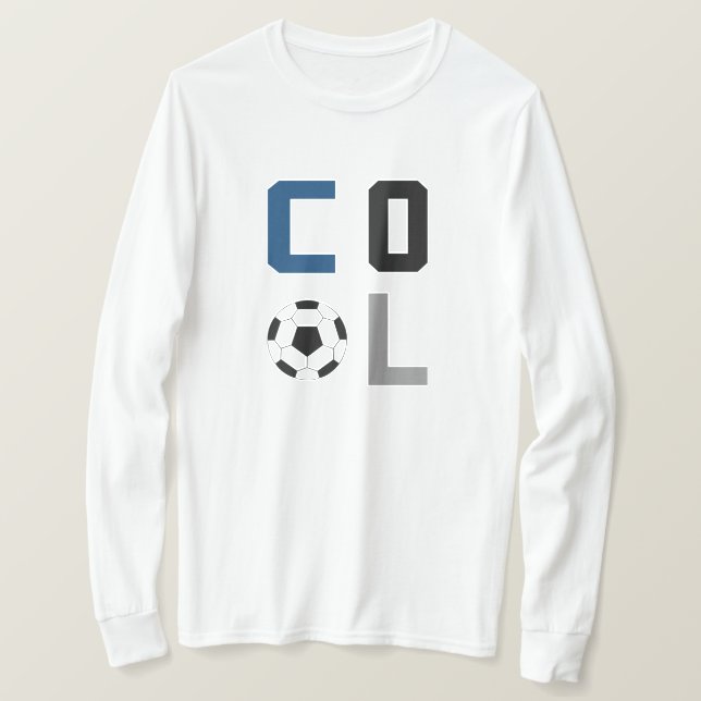 Fotboll Cool (blå) T Shirt (Design framsida)