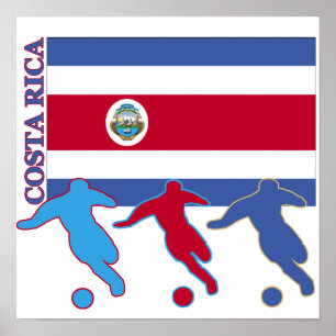 Fotboll Costa Rica Poster