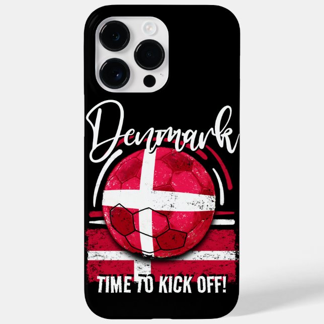 Fotboll Danmark Flagga, dansk Vintage Flagga (Baksida)