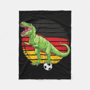 Fotboll Dino Trex tyskt tröja Tyskland Flagga Fotb Fleecefilt