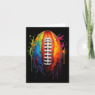 Fotboll Drip Grafisk Sport Boll Spelare Pojke Fan Kort