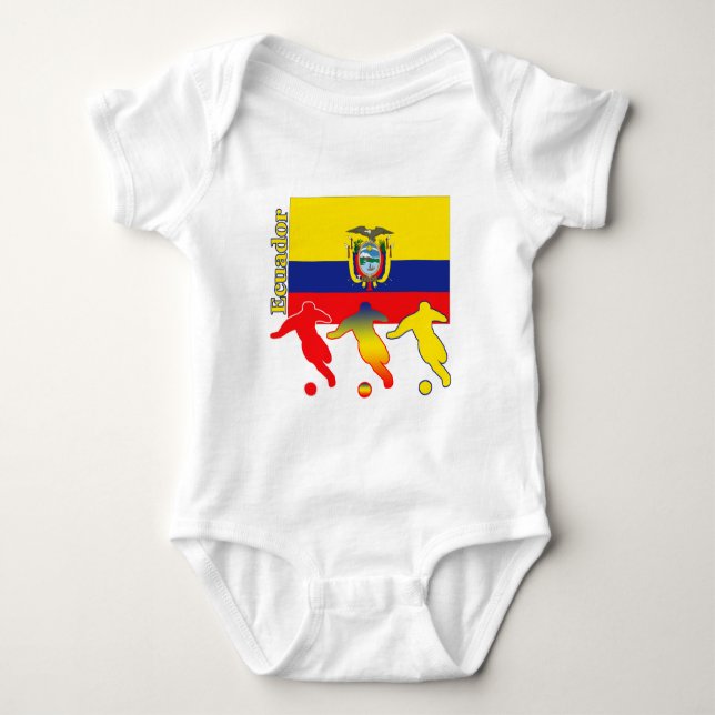 Fotboll Ecuador Tee Shirt (Framsida)