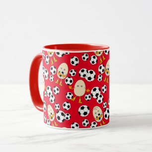 Fotboll Egghead Mönster-kaffe Mugg