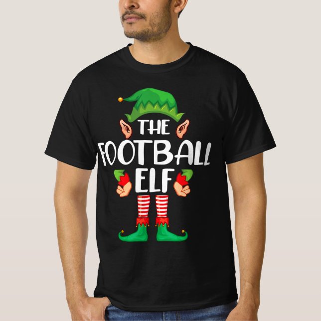 Fotboll Elf Matching Family Group jul Party T Shirt (Framsida)