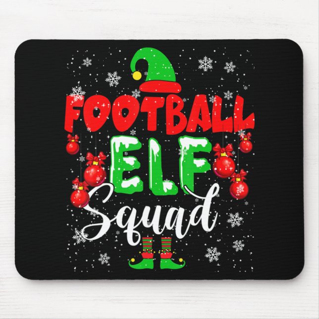 Fotboll ELF Squad Roligt jul ELF fotbollsspel Musmatta (Framsidan)