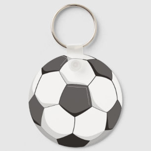 Fotboll- eller fotbollboll nyckelring