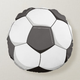 Fotboll- eller fotbollboll rund kudde