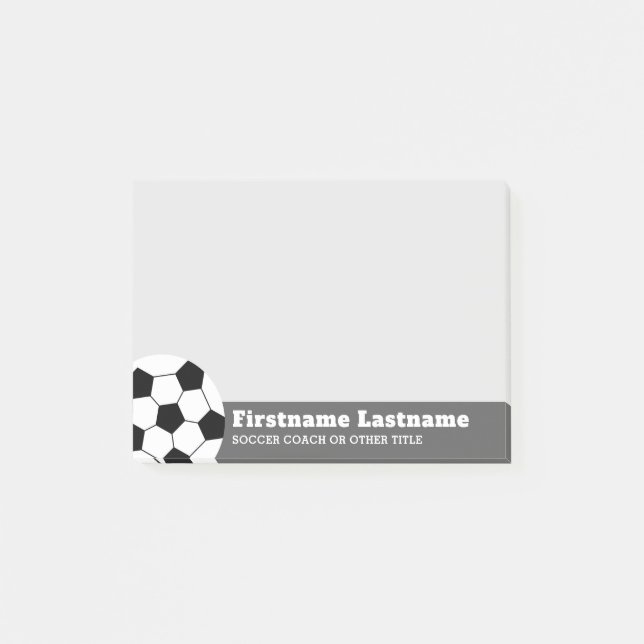 Fotboll eller lärare - Modern Teckning Post-it Block (Framsida)