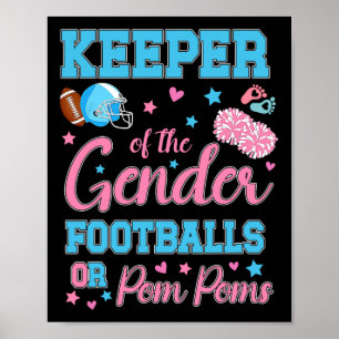 Fotboll eller rumstemperatur (POM) för Gender Ba Poster