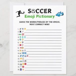 Fotboll Emoji Pictionary Spel