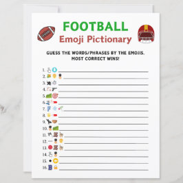 Fotboll Emoji Pictionary Spel