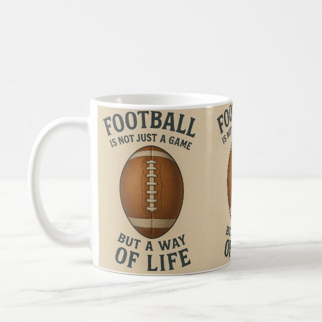 Fotboll, en livsstil kaffemugg (Vänster)