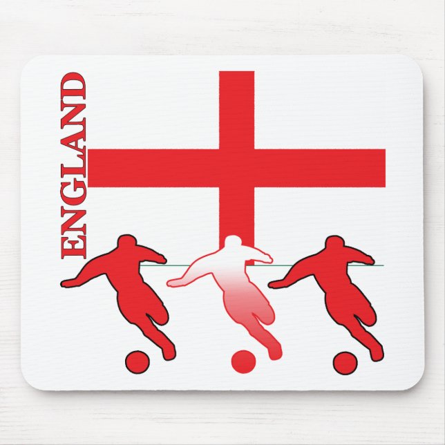 Fotboll England Mousepad Musmatta (Framsidan)