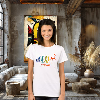 Fotboll Evolution Silhuett Cykelspark Design T Shirt