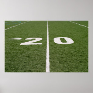 Fotboll Fält 20 Canvas Poster