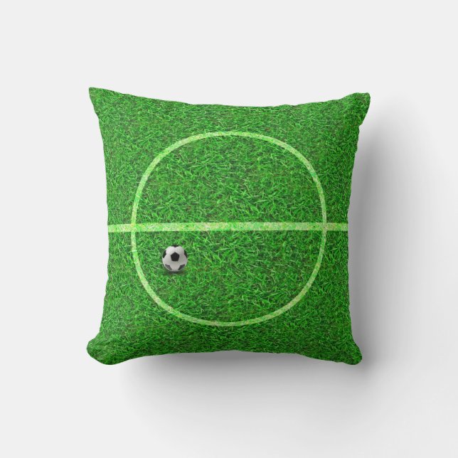 Fotboll Fält Boll - Pillow Kudde (Framsida)