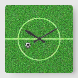 Fotboll Fält Boll - väggklocka