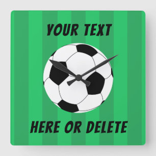 Fotboll Fält Sports Fyrkantig Klocka