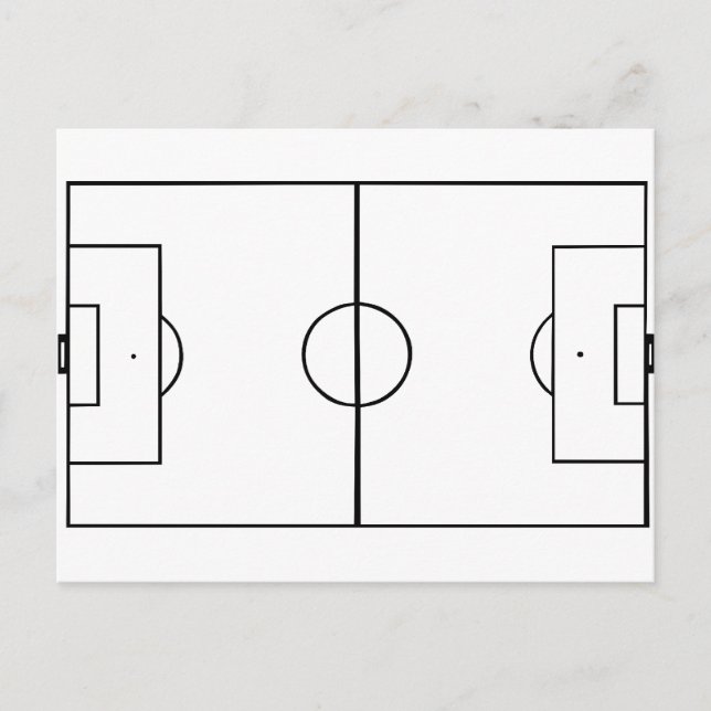 Fotboll Fält Vykort (Framsida)