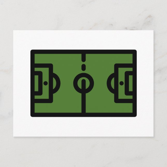 Fotboll - fält vykort (Framsida)