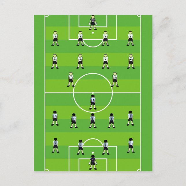 Fotboll Fält Vykort (Framsida)