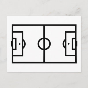 Fotboll fält vykort