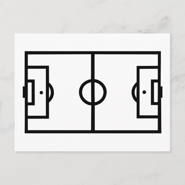Fotboll fält vykort (Framsida)