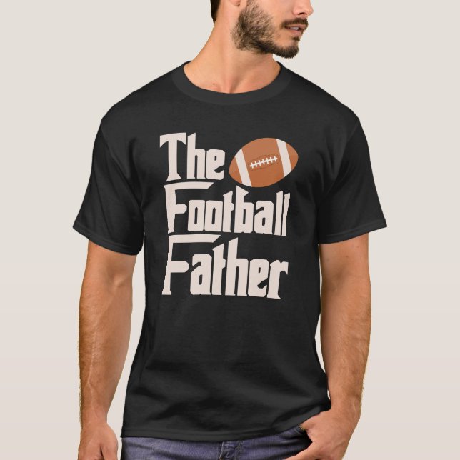 Fotboll Far Best Pappa någonsin julgåva T Shirt (Framsida)