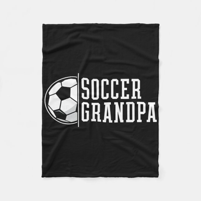 Fotboll Farfar Farfar  Fleecefilt (Framsidan)