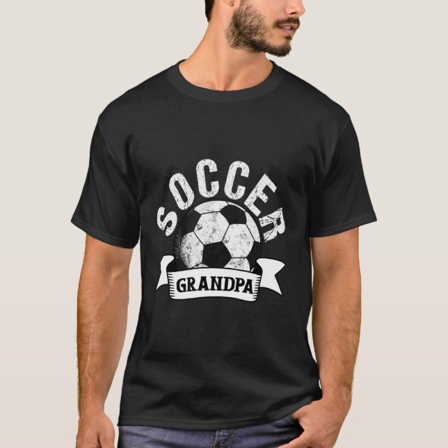 Fotboll Farfar Fotbollsspelare Farfar Fotboll T Shirt (Framsida)