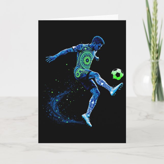 Fotboll Farfar Fotbollsspelare Speldag Fars dag Kort (Framsida)