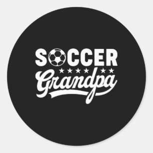 Fotboll Farfar Rollig Sport Pappa Vintage Humor Runt Klistermärke
