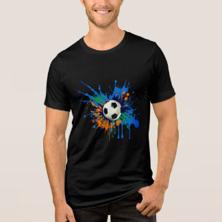 Fotboll färg Stänk T Shirt