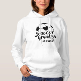 Fotboll Farmor Hjärtboll Personligt Namn Nummer T Shirt
