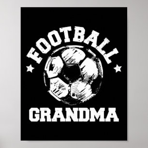 Fotboll Farmor Sketch Soccer Ll Stolt Matchdag Gr Poster