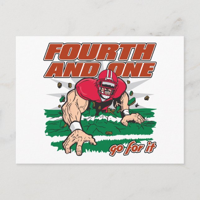 Fotboll fjärde och ett vykort (Framsida)
